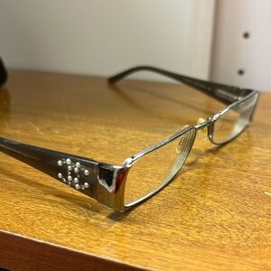 CHANEL Black and Silver Glasses
